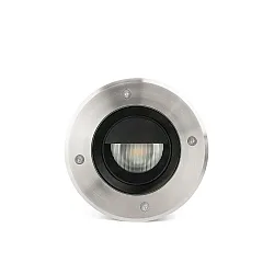 Vloerinbouwarmatuur GEISER 180 WALLWASHER rond, stijf, asymmetrisch IP67, rvs, gesatineerd 