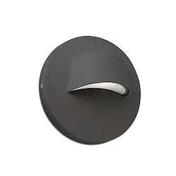 Wandarmatuur voor buitenshuis BROW LED IP44, donkergrijs 