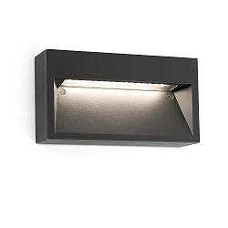 Wandarmatuur voor buitenshuis PATH LED IP44, donkergrijs 