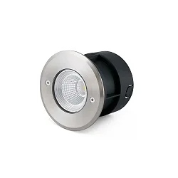 Vloerinbouwarmatuur SURIA 120 rond, stijf, begaanbaar IP67, rvs, gesatineerd 