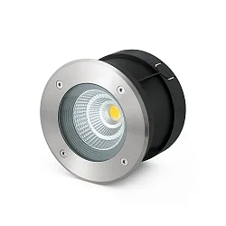 Vloerinbouwarmatuur SURIA 180 rond, stijf, begaanbaar IP67, rvs, gesatineerd 
