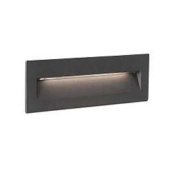 Wandinbouwarmatuur NAT down, hoekig, schakelbaar IP65