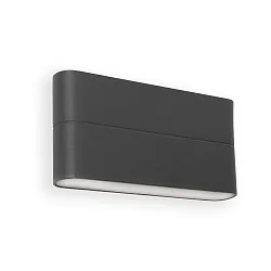 Wandarmatuur voor buitenshuis ADAY 2-vlams LED IP54, donkergrijs 