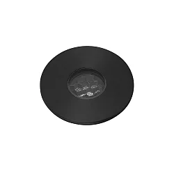 Vloerinbouwarmatuur GRUND 37 (INCL HONEYCOMB) 700MA rond, stijf, begaanbaar IP67, zwart, geanodiseerd dimbaar