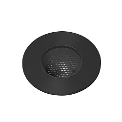 Vloerinbouwarmatuur GRUND 92 (INCL HONEYCOMB) 350MA rond, stijf, begaanbaar IP67, zwart, geanodiseerd dimbaar