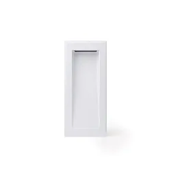 Wandinbouwarmatuur SOUN 105 down, hoekig, indirect IP65, wit mat 