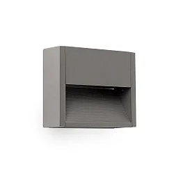 Wandarmatuur voor buitenshuis GRADA LED IP54, donkergrijs 