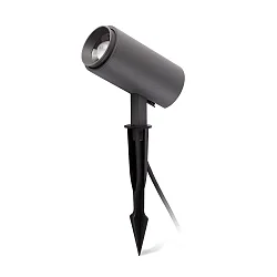 Armatuur met grondpen PLOM LED IP64, donkergrijs 