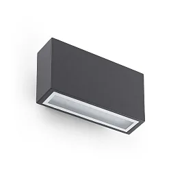 Wandarmatuur voor buitenshuis TANE 2-vlams LED IP44, donkergrijs 