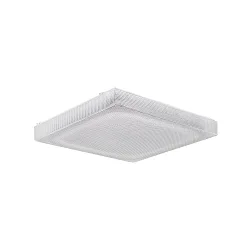 Armatuur voor vochtige ruimten AWL417050P.7084 vierkant, schakelbaar, prismatisch IP50, wit 