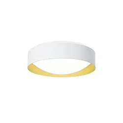 Wand- en plafondarmatuur PREMIUM ARCHITEKTUR Ø 30,8cm rond IP40, goud, wit dimbaar