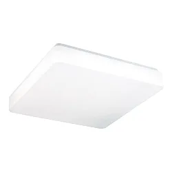 Wand- en plafondarmatuur 45cm vierkant IP54, wit dimbaar