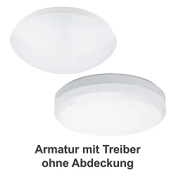 Wand- en plafondarmatuur 7465 Ø 36cm IP65, wit dimbaar