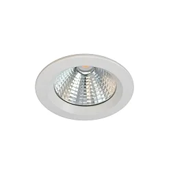 Plafondinbouwarmatuur Ø14,5 rond IP44, wit dimbaar