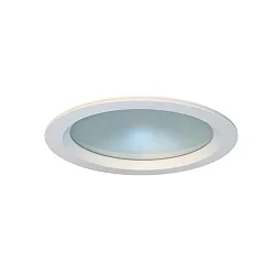 Plafondinbouwarmatuur Ø19,6 rond IP44, wit dimbaar