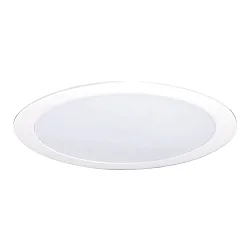 Plafondinbouwarmatuur Ø30 plat, rond IP44, wit dimbaar