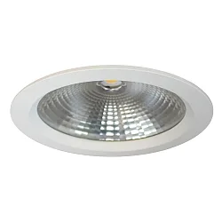 Plafondinbouwarmatuur Ø24,2 rond IP44, wit dimbaar