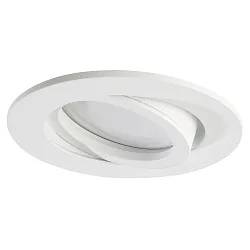 LED Recessed Downlight, GU10, 5W, 3000K, 500lm, IP20, swivelling, aluminum