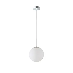 Pendelarmatuur Ø40 IP40, chroom, wit dimbaar