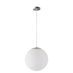 Pendelarmatuur Ø60 IP40, rvs geborsteld, wit dimbaar
