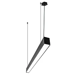 Lichtbalk MICROPAL®, UGR<19 / 1687MM / 830 DALI aanstuurbaar, direct, met ophangset IP40, zwart dimbaar
