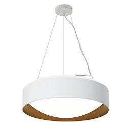 Pendelarmatuur PREMIUM ARCHITEKTUR Ø 30,8cm IP20, wit, koperbruin 