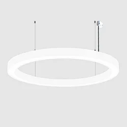 pendant luminaire Ø 150CM DALI controllable, CCT Switch, direct, UGR < 19, ring shape IP40, black dimmable