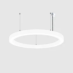Pendelarmatuur Ø 80CM CCT Switch, direct / indirect, UGR < 19, multipower, ring vorm IP40, wit 