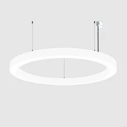 pendant luminaire Ø 133.5CM CCT Switch, direct / indirect, UGR < 19, multipower, ring shape IP40, black dimmable