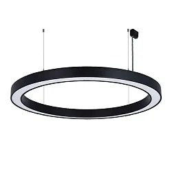 Pendelarmatuur Ø 150CM CCT Switch, direct / indirect, UGR < 19, multipower, ring vorm IP40, zwart 