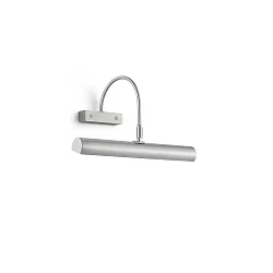 Schilderijverlichting GRIT-30 kantelbaar E14 IP20, nikkel mat dimbaar
