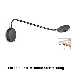 Wandarmatuur THEA-W met flexibele arm, dimbaar, bedienbaar met gebaren IP20, nikkel mat dimbaar