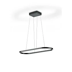 Pendelarmatuur ELIN IP20, zwart dimbaar