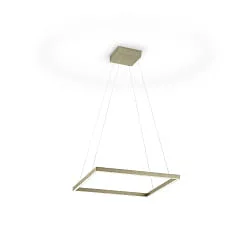 Pendelarmatuur NIKA-60 up / down, hoekig, instelbaar, bedienbaar met Gebaren IP20, brons dimbaar