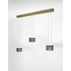 Pendelarmatuur SIDRA-3 up / down, instelbaar, bedienbaar met Gebaren IP20, brons dimbaar