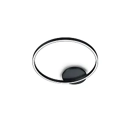 Plafondarmatuur SOLEA rond IP20, zwart dimbaar