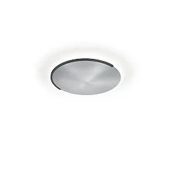 ceiling luminaire ASTRA-C-40 round, Casambi IP20, nickel matt, black dimmable