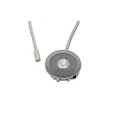Inbouwarmatuur IP20, rvs, mat, gesatineerd dimbaar 2,2W 150lm 3000K breitstrahlend 40-80° breitstrahlend 40-80° CRI 90-100