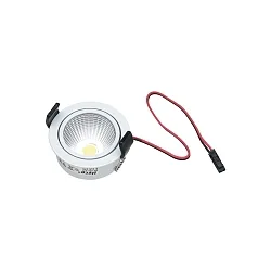 Inbouwarmatuur SR 45-LED rond, draaibaar IP44, transparant, wit dimbaar 4,8W 485lm 3000K CRI 90-100