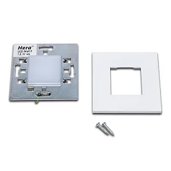 Wandinbouwarmatuur LED WALL F IP20, opaal, wit dimbaar