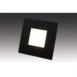 Wandinbouwarmatuur IP20, opaal, zwart, gelakt
