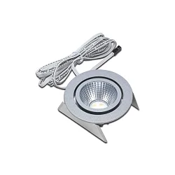 Inbouwarmatuur DYNAMIC SR 68-LED rond, draaibaar, voor BAP, Tunable White, UGR < 19 IP44, chroom, transparant dimbaar 6