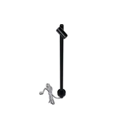 LED Mono Spot for object lighting, seamless height up to 30cm, 24V DC, CRi>90, rotatable, swiveling, 1.5W 3000K 38°, black
