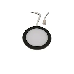 recessed luminaire FAR 58 - LED-24 round IP44/IP20, black matt dimmable 3W 225lm 3000K 115° 115° CRI > 93