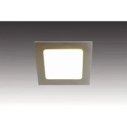 Inbouwarmatuur FAQ 58 - LED-24 hoekig IP44/IP20, rvs geborsteld dimbaar 3W 225lm 3000K 115° 115° CRI > 93