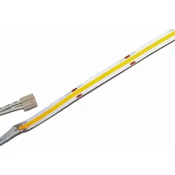 LED stripe TAPE COB-10LL 930 / 15M met stekker, met diffuser, koper, opaalwit, wit