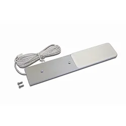 under-cabinet luminaire S-PAD F flat, with plug IP20, anodised aluminium dimmable 3W 270lm 3000K 115° 115° CRI >90 20cm