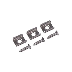 retaining clip set of 3, silver