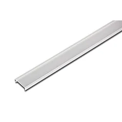 LED covering profile 15mm, for 12mm milled grooves and profiles, 100cm, slightly matted