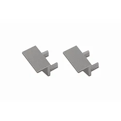 Eindkap FOR 9MM MILLED-IN PROFILE + 4MM STRIPS mechanisch, rvs